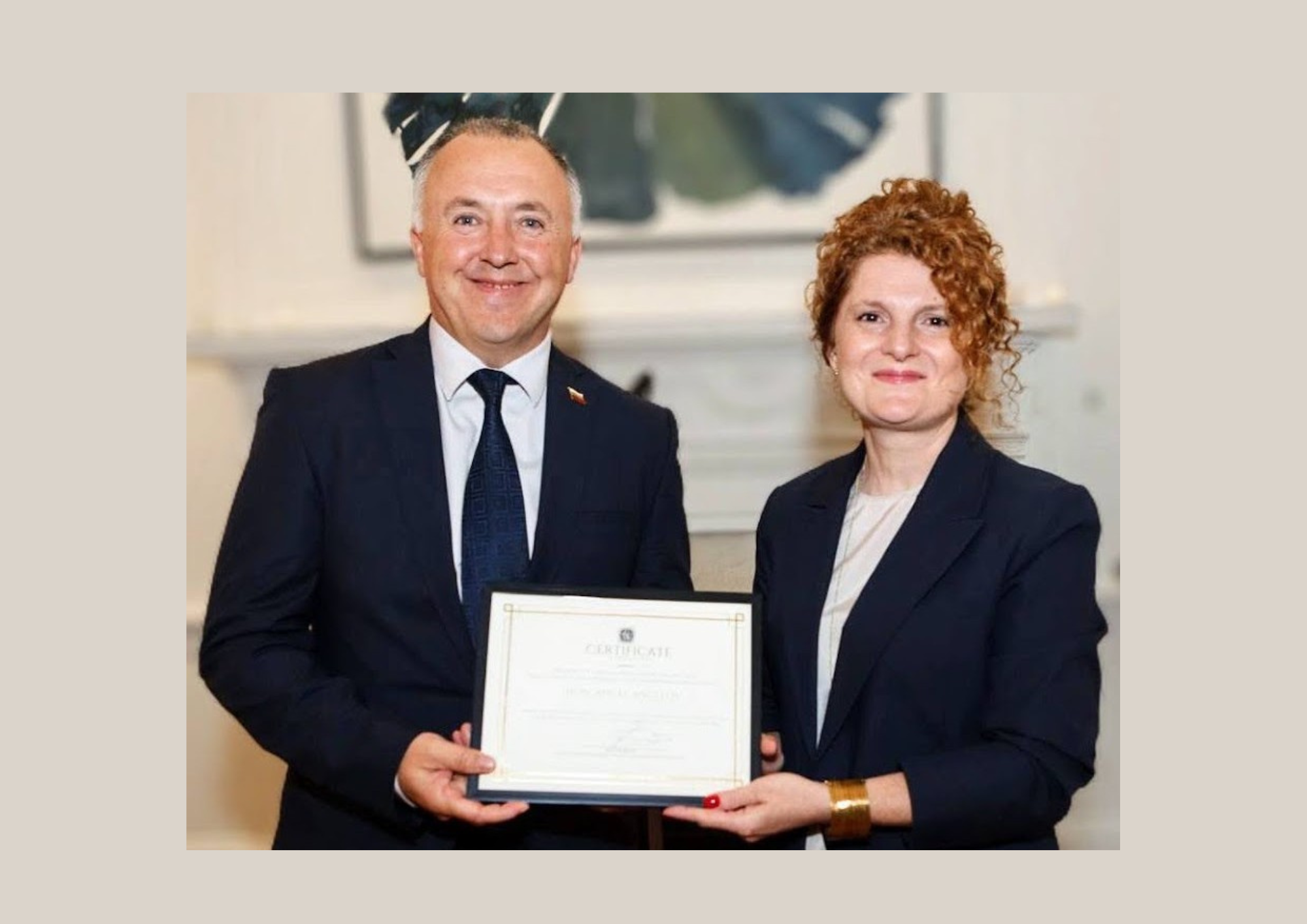 Re-election of the Consul General Angel Angelov, as Vice President and Member of the Executive Board of the Society of Foreign Consuls in New York